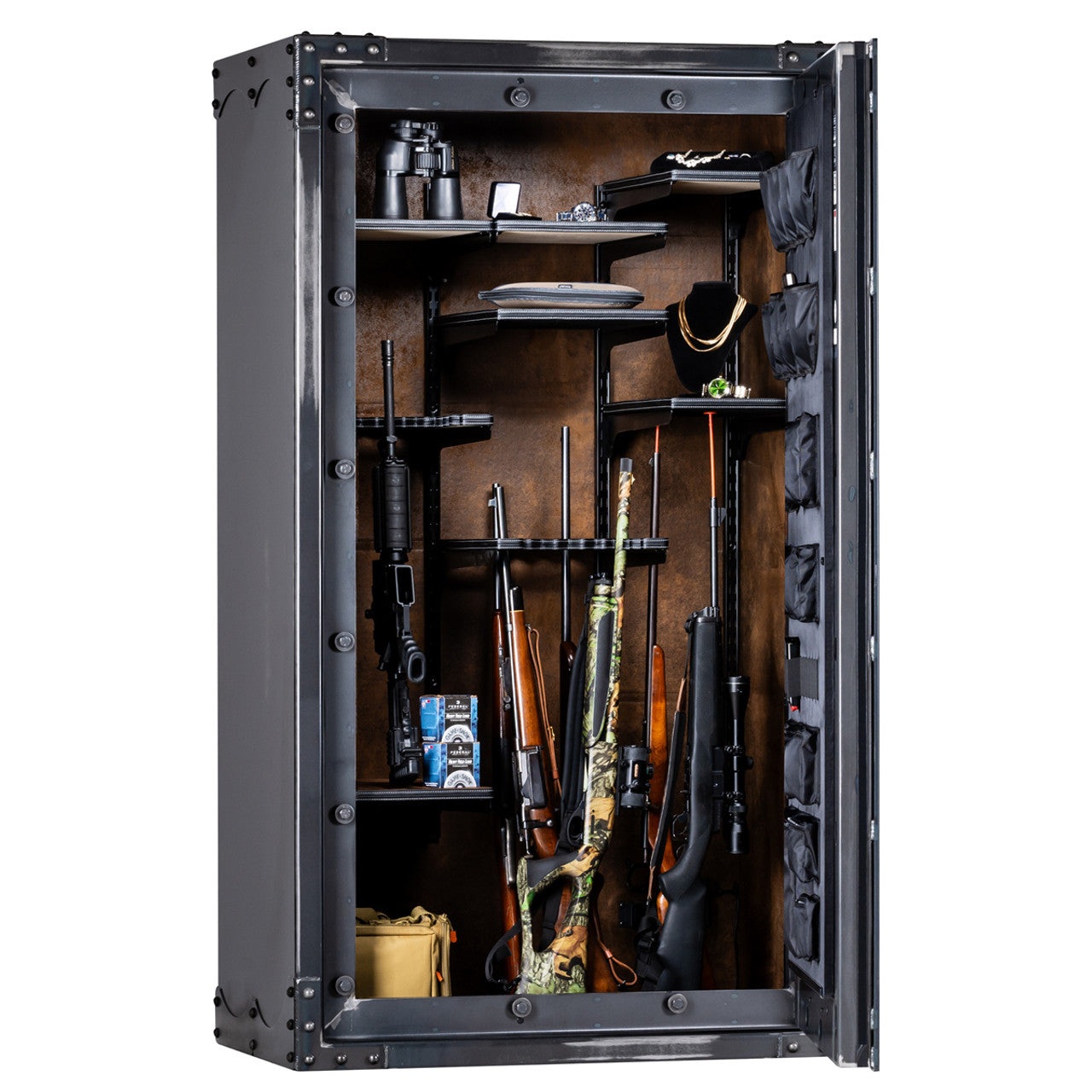 Ironworks AIX7241 | 72"H x 41"W x 27"D | 60 Long Gun Safe | 130 Min