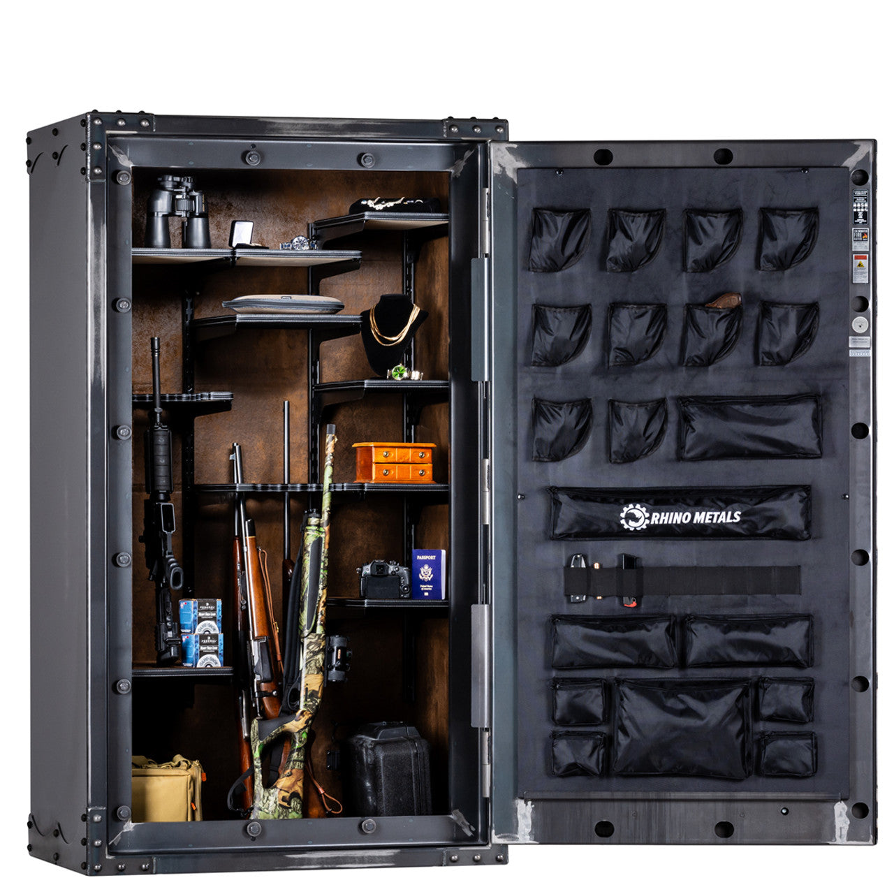 Ironworks AIX7241 | 72"H x 41"W x 27"D | 60 Long Gun Safe | 130 Min
