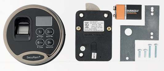 SecuRam Scanlogic Biometric Lock Black Chrome